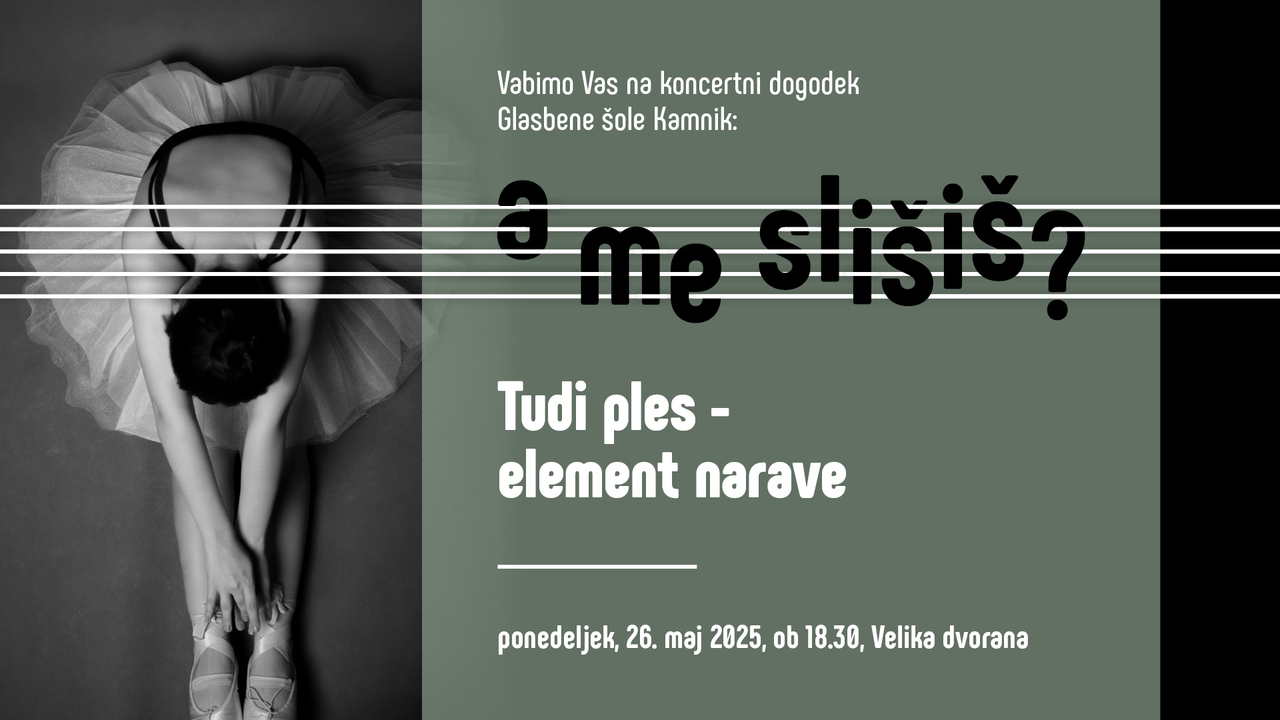 A me slišiš? - Tudi Ples - element narave