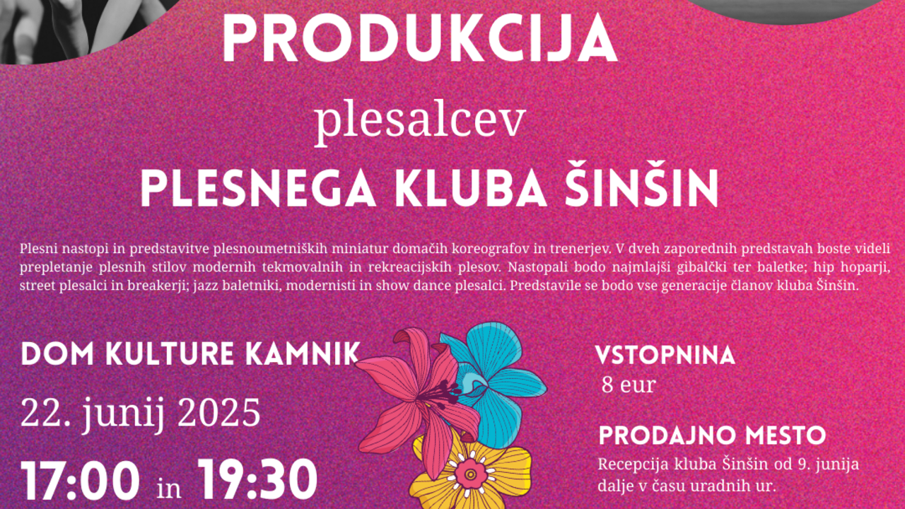 PK Šinšin: Poletna produkcija Plesnega kluba Šinšin