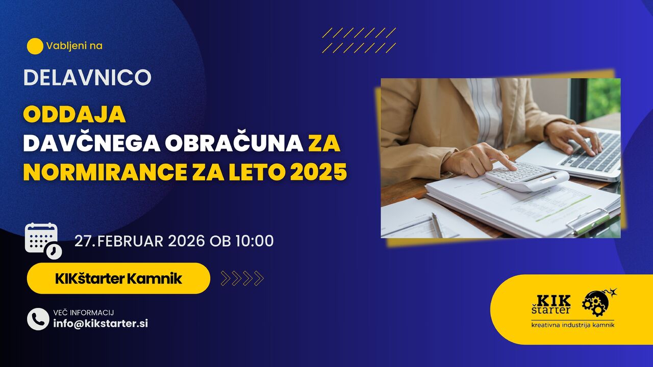 Priprava davčnega obračuna za normirance za leto 2025
