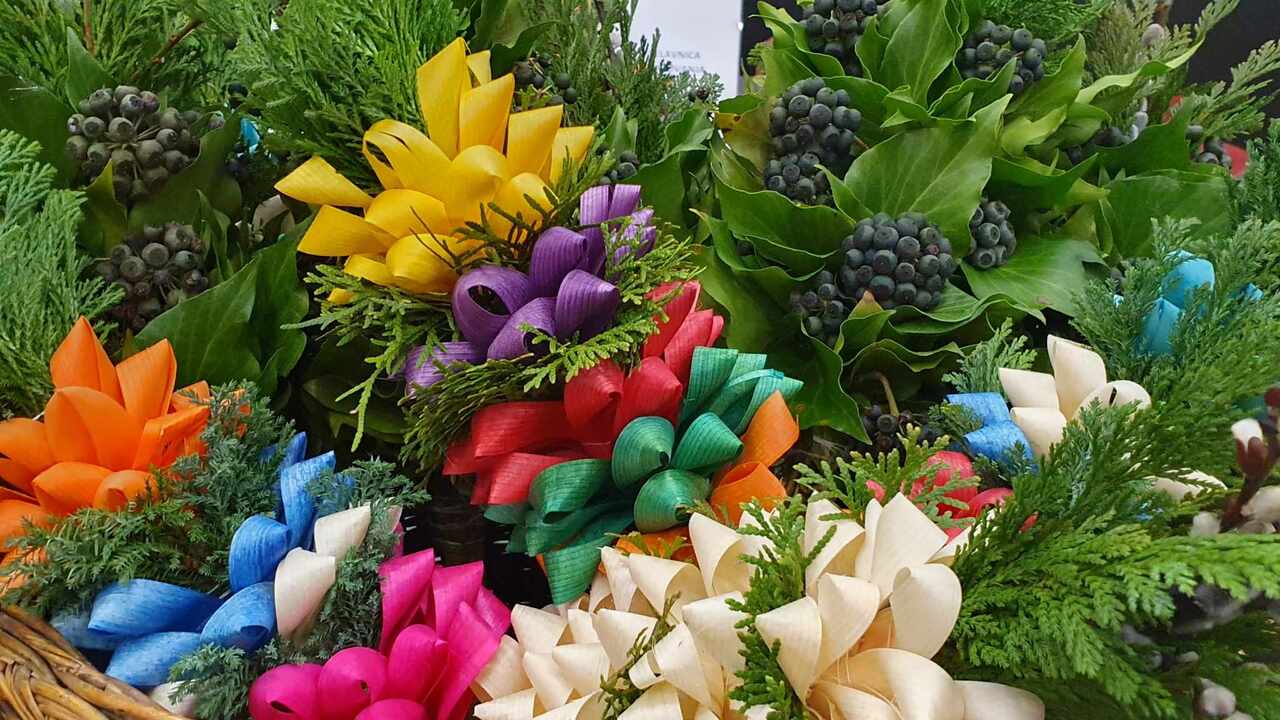 Izdelovanje cvetnonedeljskih butaric, delavnica