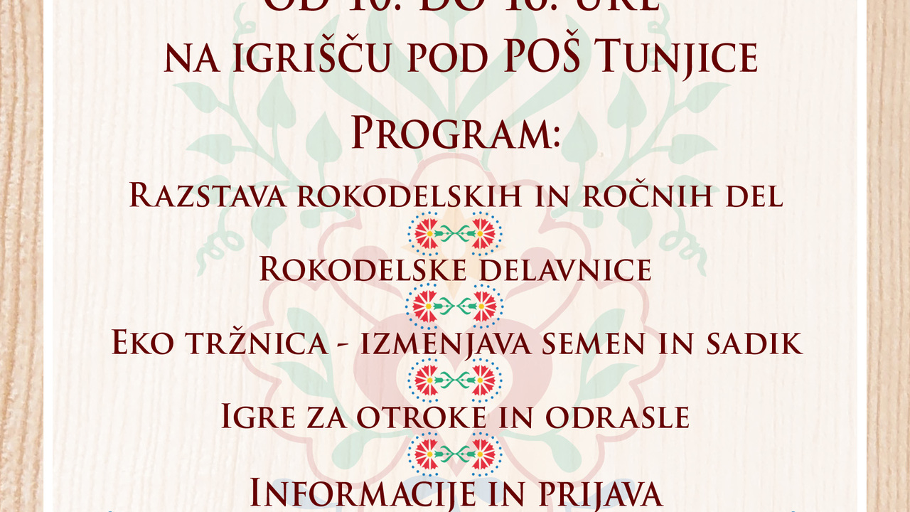 2. Tunjiški pomladni semenj